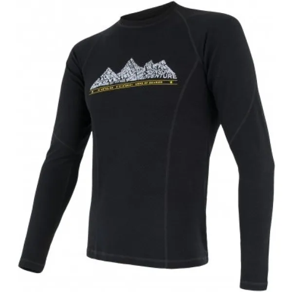  Langärmliges Herren-Thermoshirt SENSOR MERINO DF ADVENTURE 17200032 SCHWARZ 