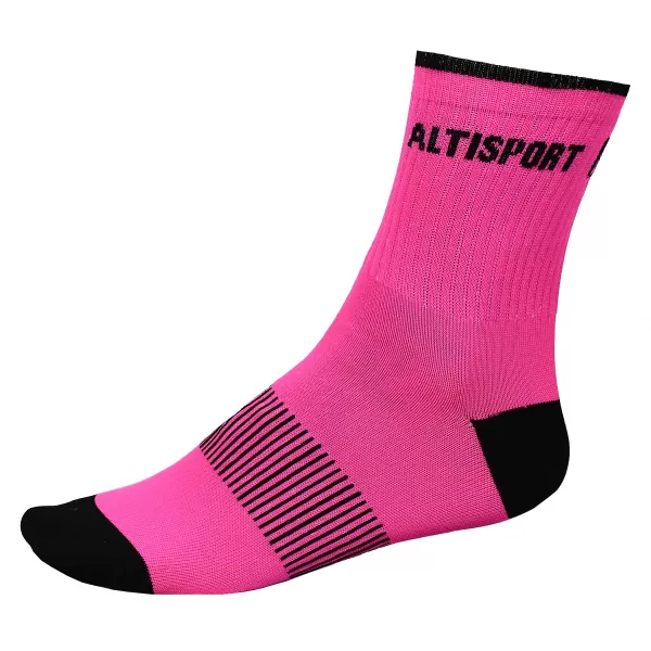 Sportsocken ALTISPORT TAHAT ROSA-SCHWARZ 