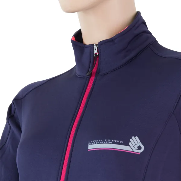  Damen-Sportjacke SENSOR PROFI W 17200083 SCHWARZ/VIOLETT 