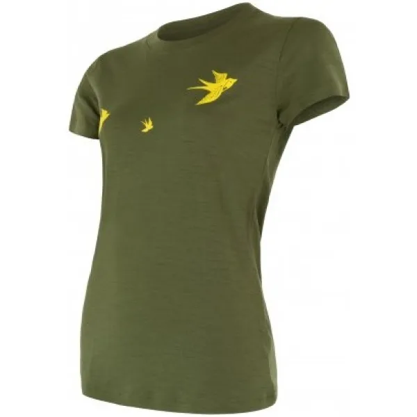  Damen-Thermo-T-Shirt mit kurzen Ärmeln SENSOR MERINO ACTIVE PT SWALLOW 17200028 SAFARI 