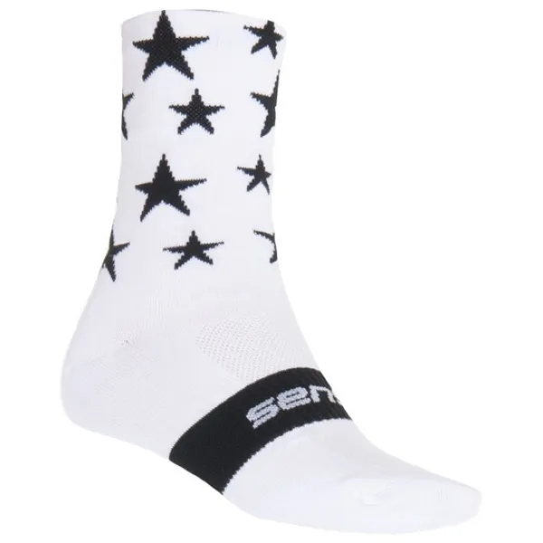  Socken SENSOR STARS 16100066 WEIß/SCHWARZ 