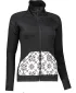 Damen-Sweatshirt SENSOR TECNOSTRETCH PATTERN celozip 17200076 SCHWARZ