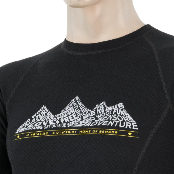  Langärmliges Herren-Thermoshirt SENSOR MERINO DF ADVENTURE 17200032 SCHWARZ 