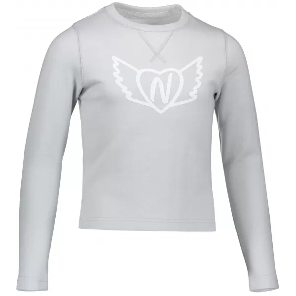  Sweatshirt für Mädchen NORDBLANC MUSHY NBSKS6726S HELLGRAUE HIGHLIGHTS 