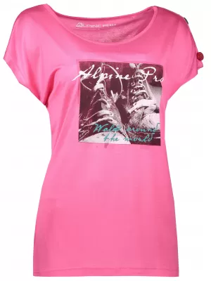 Frauen t -Shirt mit kurzen Ärmeln ALPINE PRO RICCA LTSL381 ROSA