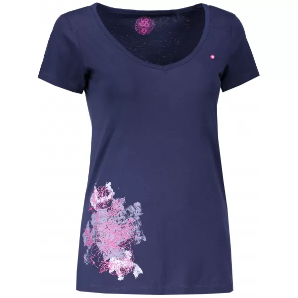  Damen-T-Shirt mit kurzen Ärmeln LOAP ABIGALE CLW1829 DUNKELBLAU 