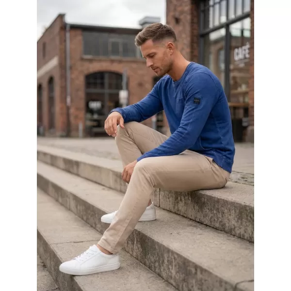  Herren-Sweatshirt KIXMI GERALD BLAU 