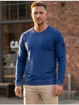 Herren-Sweatshirt KIXMI GERALD BLAU
