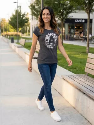 Damen-T-Shirt ALPINE PRO GOYA 2 LTSM296 DUNKELGRAU