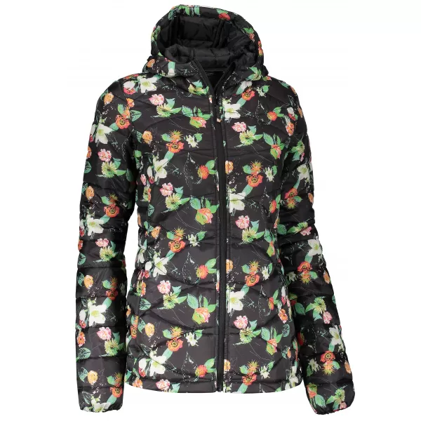  Damenjacke ALPINE PRO KLARA LJCM306 SCHWARZES MUSTER 