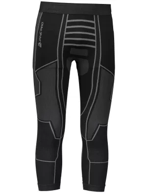 Herren 3/4 Thermohosen ALPINE PRO PINEIOS 3 MUNM036 SCHWARZ
