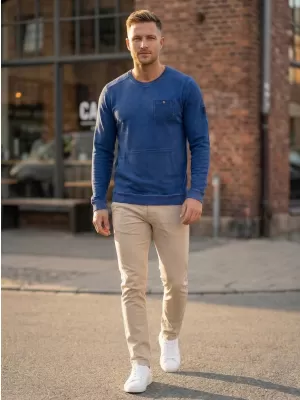 Herren-Sweatshirt KIXMI GERALD BLAU