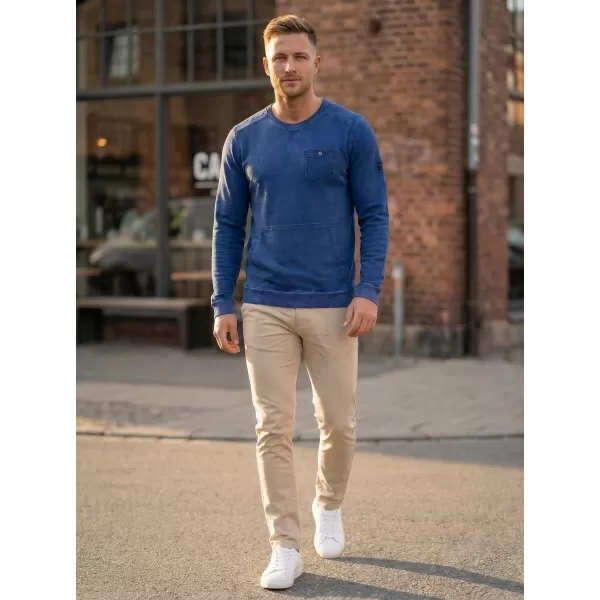  Herren-Sweatshirt KIXMI GERALD BLAU 