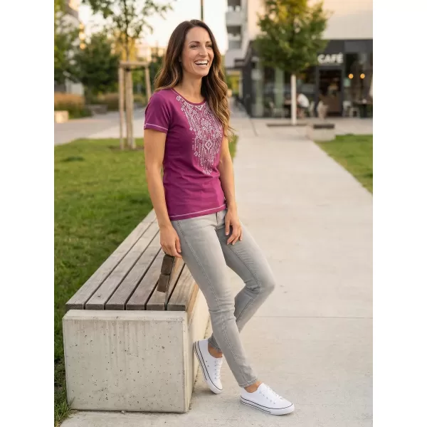  Damen-T-Shirt ALPINE PRO AMADORA LTSM442 LILA 