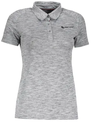Damen-Thermoshirt mit Kragen SENSOR MOTION 18100037 GRAU