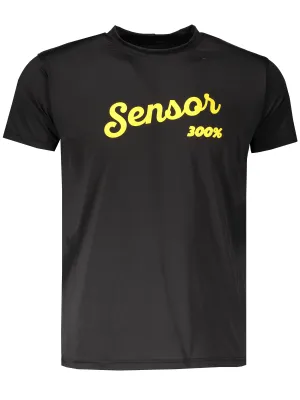 Herren-T-Shirt mit kurzen Ärmeln SENSOR COOLMAX FRESH PT LOGO 18100030 SCHWARZ