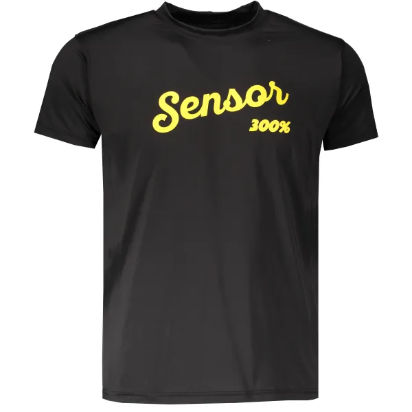  Herren-T-Shirt mit kurzen Ärmeln SENSOR COOLMAX FRESH PT LOGO 18100030 SCHWARZ 