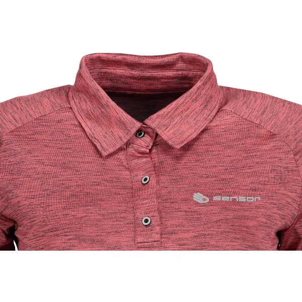  Damen-Thermoshirt mit Kragen SENSOR MOTION 18100038 ROSA 