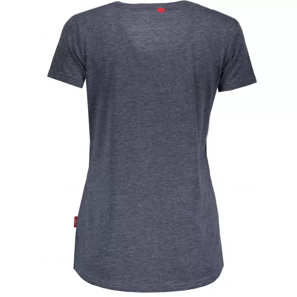  Frauen t -Shirt mit kurzen Ärmeln SAM 73 WT 761 DUNKELBLAU 