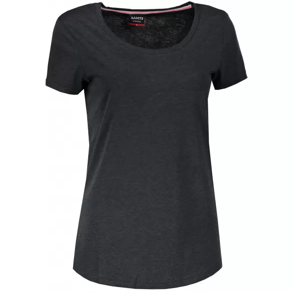  Damen-T-Shirt mit kurzen Ärmeln SAM 73 WT 761 SCHWARZ 