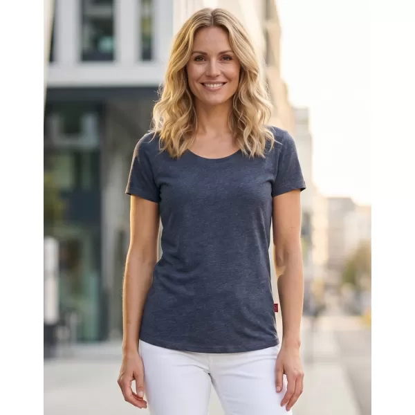  Frauen t -Shirt mit kurzen Ärmeln SAM 73 WT 761 DUNKELBLAU 