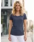 Frauen t -Shirt mit kurzen Ärmeln SAM 73 WT 761 DUNKELBLAU