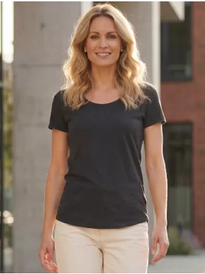 Damen-T-Shirt mit kurzen Ärmeln SAM 73 WT 761 SCHWARZ