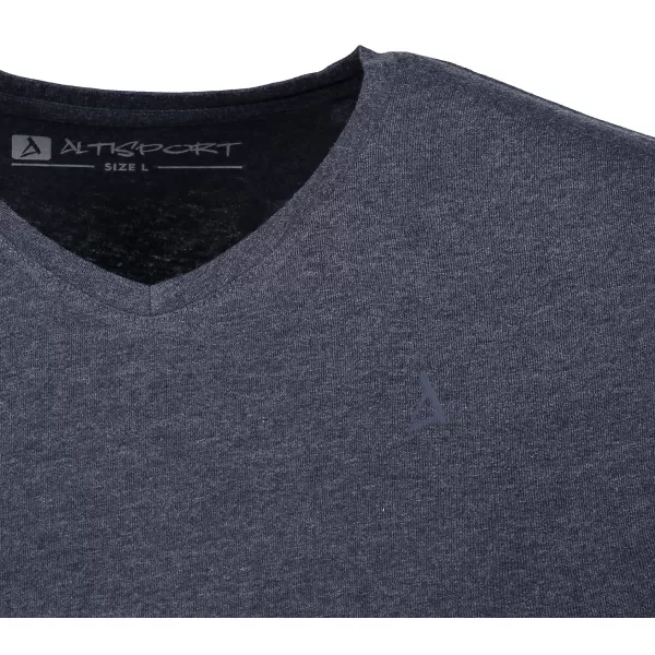  Herren-T-Shirt mit kurzen Ärmeln ALTISPORT ZORK MTSN423 DUNKELBLAU 