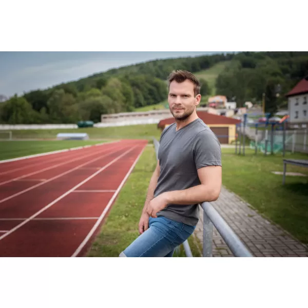  Herren-T-Shirt mit kurzen Ärmeln ALTISPORT ZORK MTSN423 DUNKELGRAU 