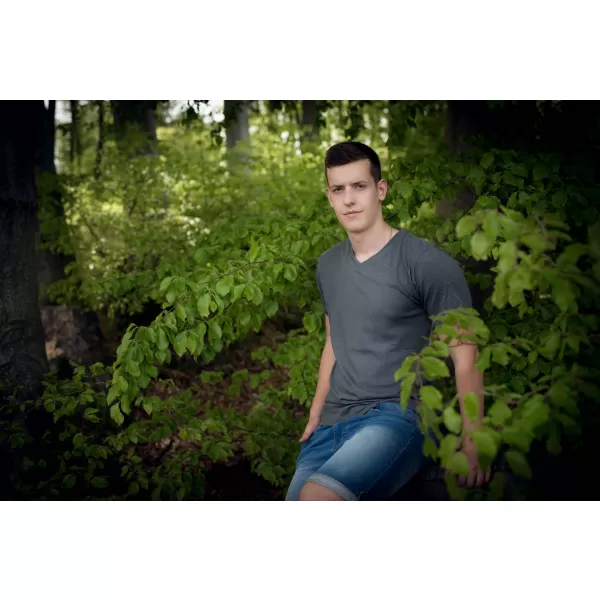  Herren-T-Shirt mit kurzen Ärmeln ALTISPORT ZORK MTSN423 DUNKELGRAU 