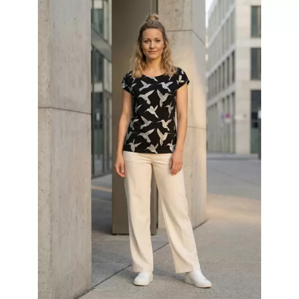  Damen-T-Shirt SAM 73 KYRONA LTSN477 SCHWARZ 