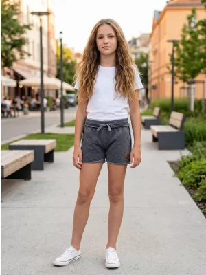 Shorts des Mädchens SAM 73 GS 514 GRAU