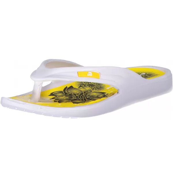  Hausschuhe ALPINE PRO DINA LBTN210 WEIß/GELB 