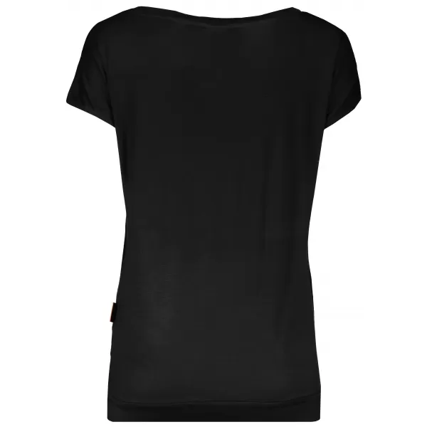  Frauen t -Shirt mit kurzen Ärmeln SAM 73 WT 774 SCHWARZ 
