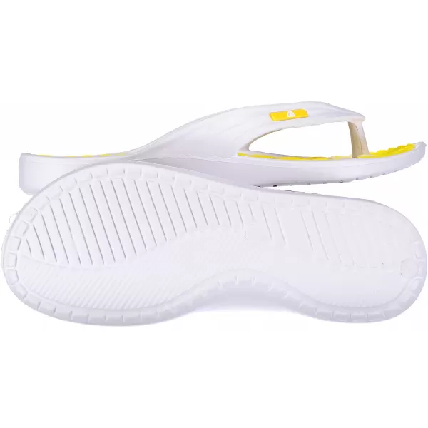  Hausschuhe ALPINE PRO DINA LBTN210 WEIß/GELB 