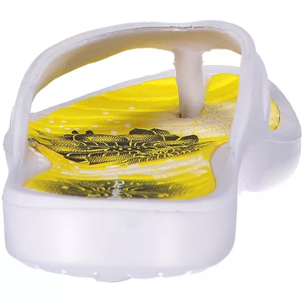 Hausschuhe ALPINE PRO DINA LBTN210 WEIß/GELB 