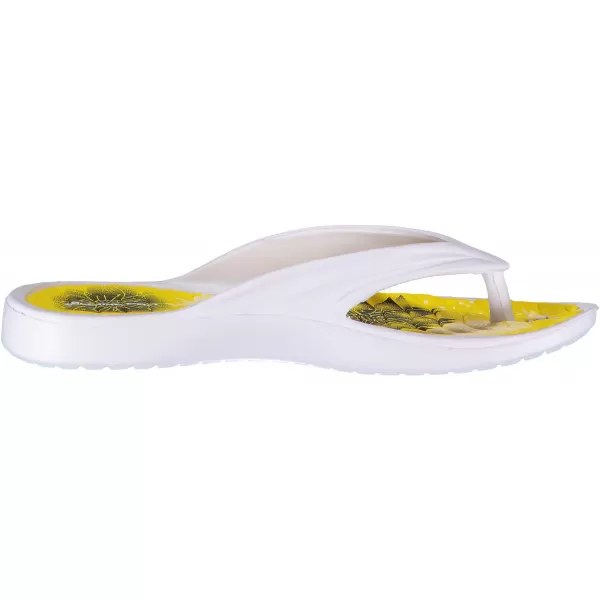  Hausschuhe ALPINE PRO DINA LBTN210 WEIß/GELB 