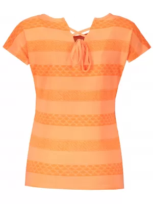 Damen-T-Shirt mit kurzen Ärmeln ALPINE PRO WELA LTSN496 ORANGE