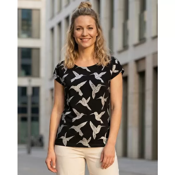  Damen-T-Shirt SAM 73 KYRONA LTSN477 SCHWARZ 