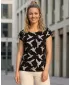 Damen-T-Shirt SAM 73 KYRONA LTSN477 SCHWARZ