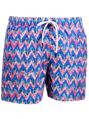 Shorts OMBRE AW151 BLAU/KORALLE