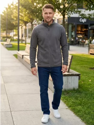 Fleece-Sweatshirt für Herren ALTISPORT DANER MSWP237 HELLGRAU