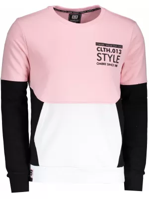 Herren -Sweatshirt OMBRE AB936 SCHWARZ