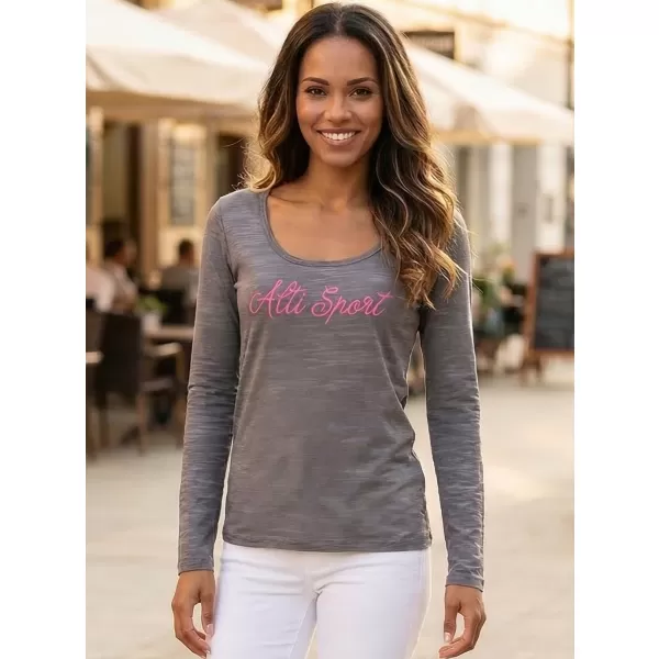  Damen-T-Shirt ALTISPORT CLEA LTSP606 GRAU/ROSA 