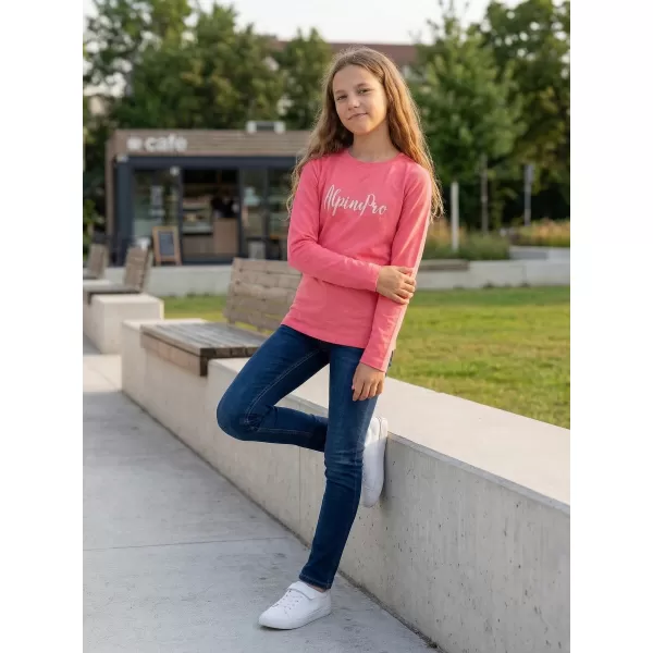  Langes Kinder -Shirt für Kinder ALPINE PRO CAMRO KTSP263 ROSA 