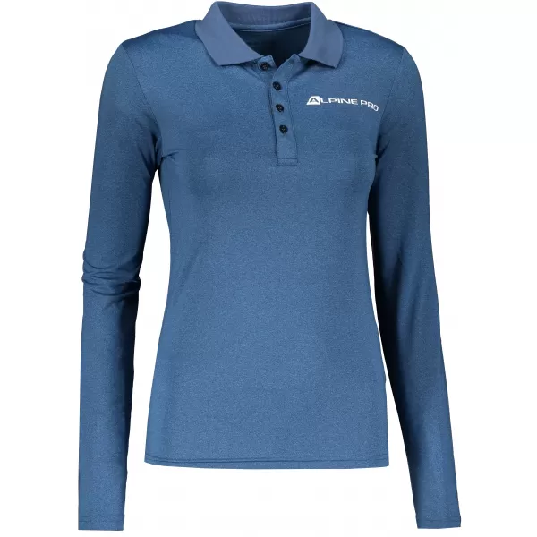  Frauenfunktionshemd mit Kragen ALPINE PRO STERA LTSP635 HELLBLAU 