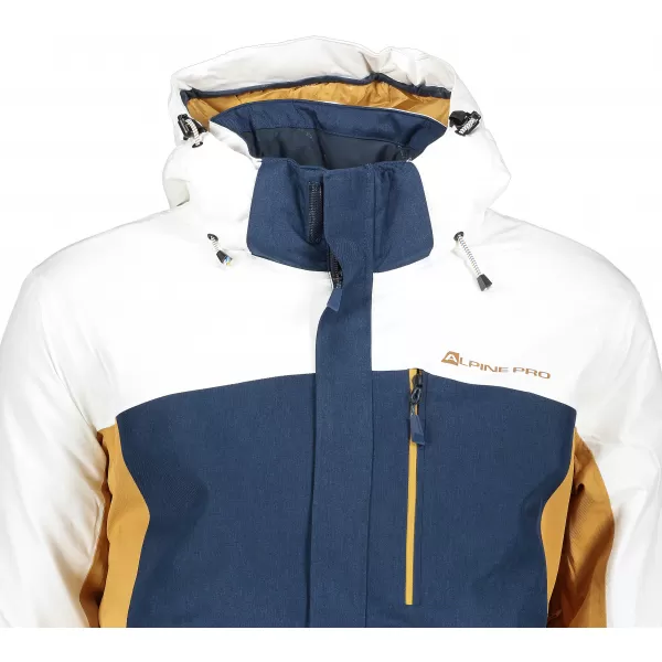  Herren -Skijacke ALPINE PRO SARDAR 3 MJCP369 WEIß 