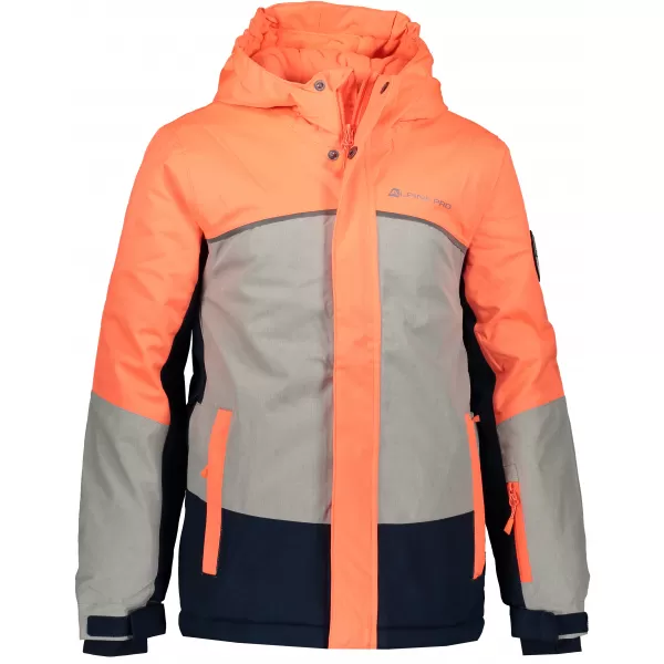  Skijacke ALPINE PRO SARDARO 2 KJCP154 ORANGE/GRAU 