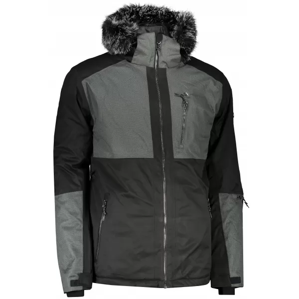  Herren -Skijacke ALPINE PRO DOR 2 MJCP372 SCHWARZ 