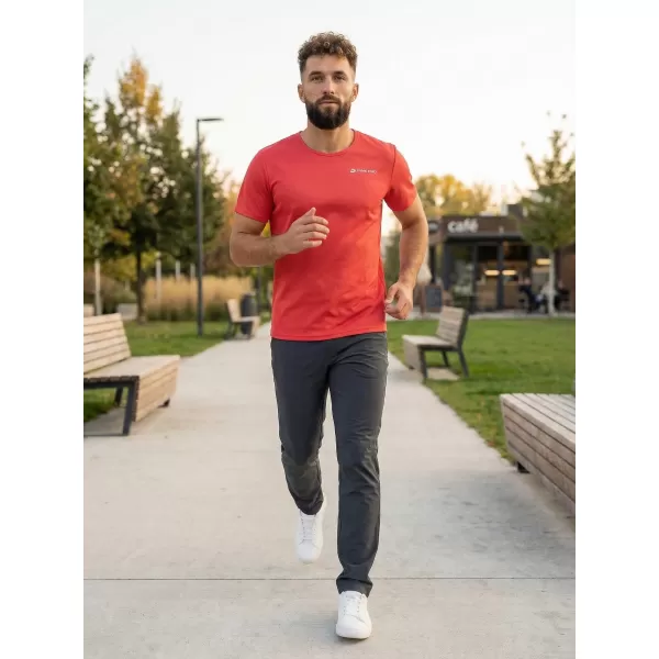  Herren -funktionales Hemd ALPINE PRO OHVICE MTSN496 ROT 